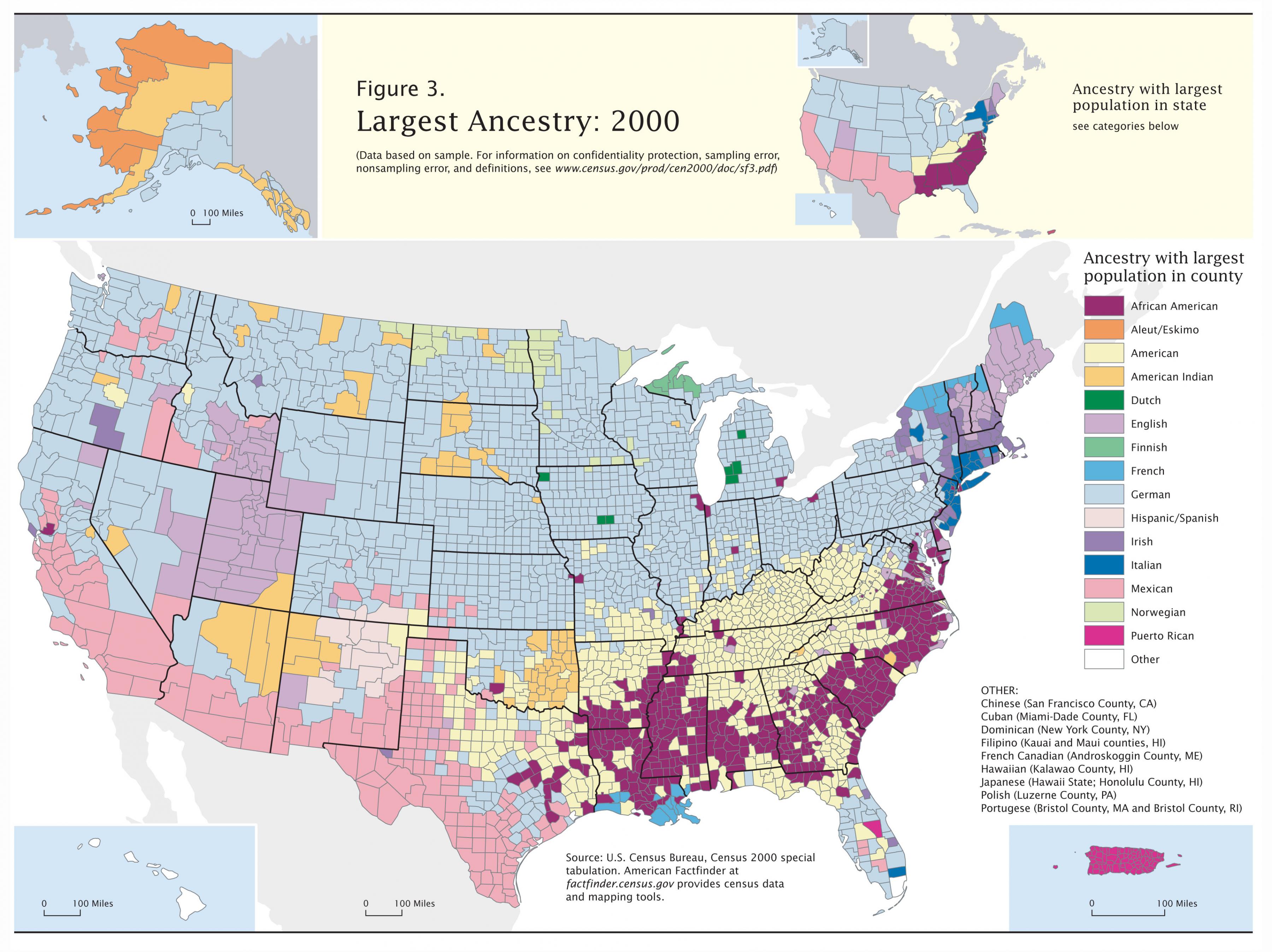 NOS demografía mapa Demográficos mapa de los estados unidos (América