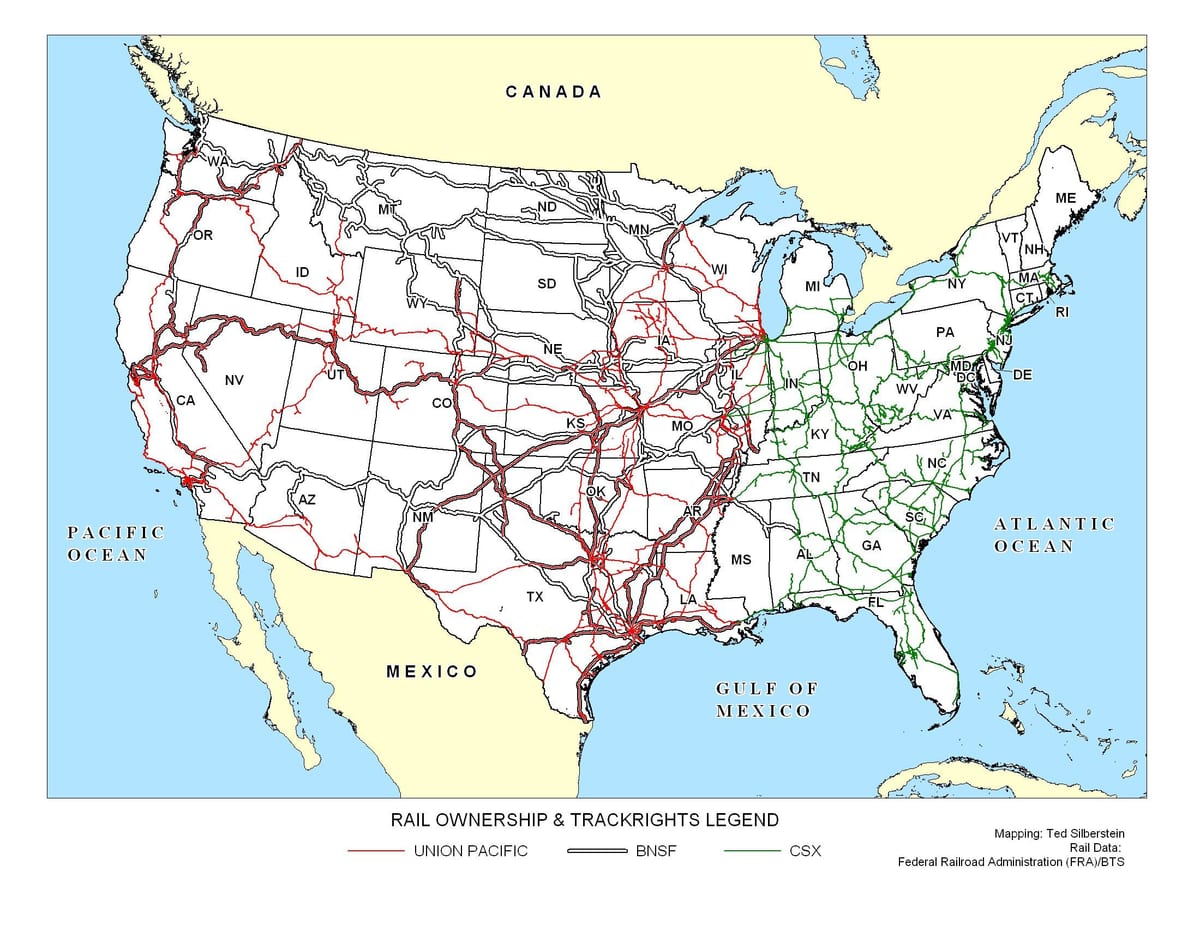NOSOTROS tren de carga en el mapa