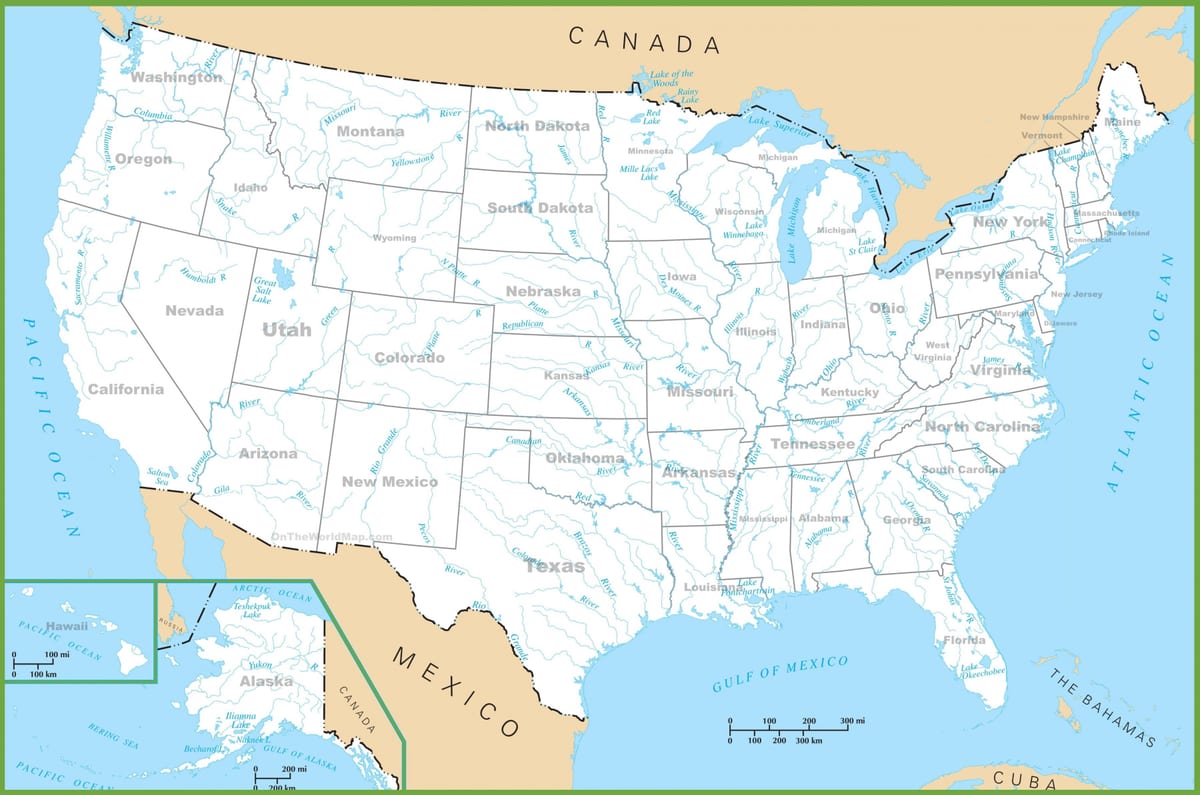 mapa del río NOS
