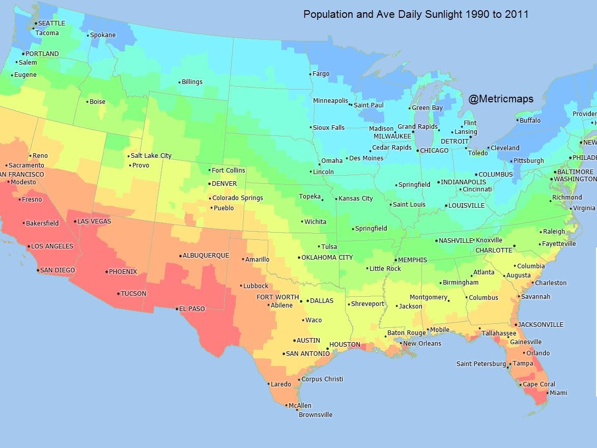 NOS sunshine mapa