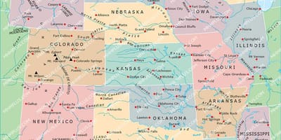 Mapa de las centrales de NOSOTROS