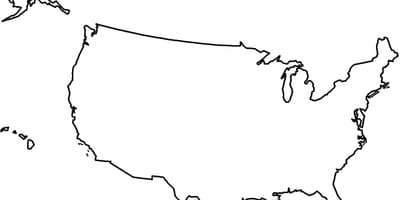 NOSOTROS mapa del Estado de contornos