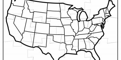 Mapa de rompecabezas de estados UNIDOS