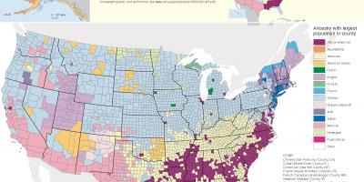 USA la etnia mapa