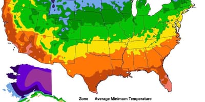 NOSOTROS mapa de temperatura