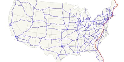 Mapa de la ruta 1